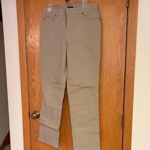 Bandolino Women's Beige Straight Leg Jeans